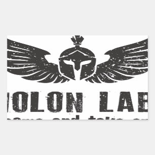 Molon Labe Rechteckiger Aufkleber