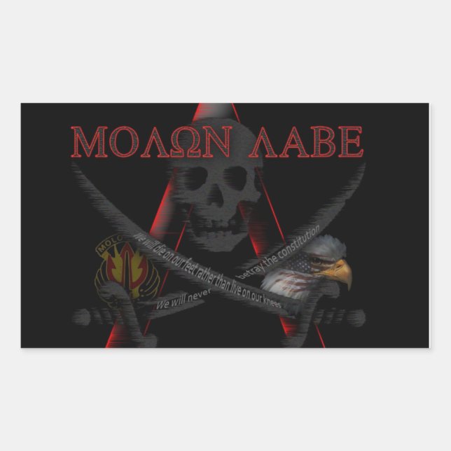 Molon Labe Resistance Sticker (Vorderseite)