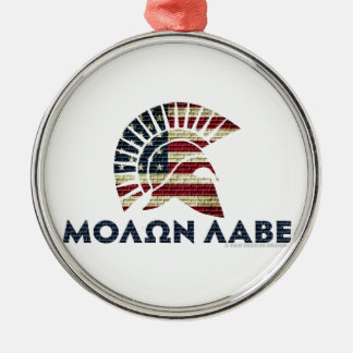 Molon Labe! Silbernes Ornament