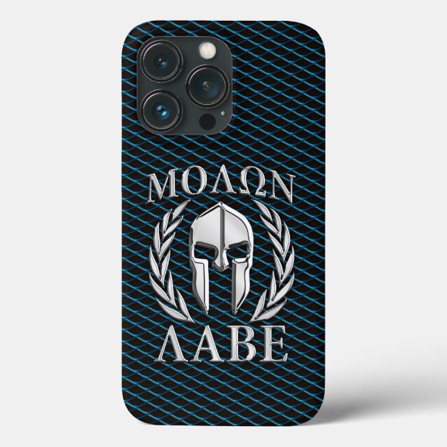 Molon Labe Spartan Helmet Laurels Case-Mate iPhone Hülle (Rückseite)