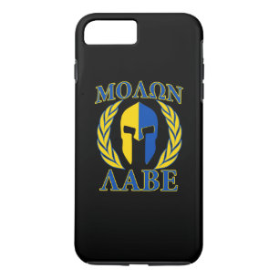 Molon Labe Spartan Laurels Yellow Blue Accents Case-Mate iPhone Hülle