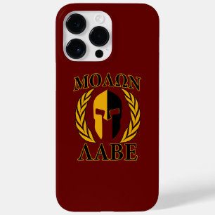 Molon Labe Spartan Mask Laurels Burgundy Dekoratio Case-Mate iPhone 14 Pro Max Hülle