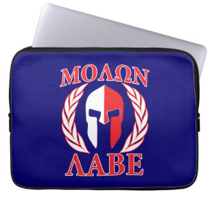 Molon Labe Spartan Mask Laurels Tri Color Laptopschutzhülle