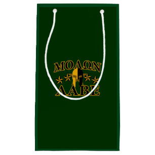 Molon Labe Spartan Warrior 5 Sterne grün Kleine Geschenktüte
