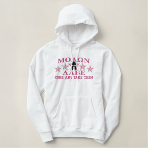 Molon Labe spartanischer Sturzhelm-GROSSE Bestickter Hoodie