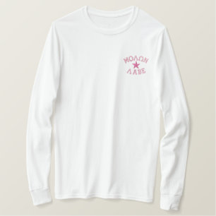 Molon Labe Star Embroidery Besticktes Langarmshirt