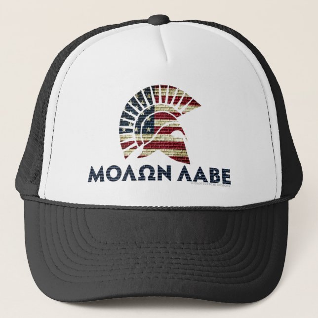 Molon Labe! Truckerkappe (Vorderseite)