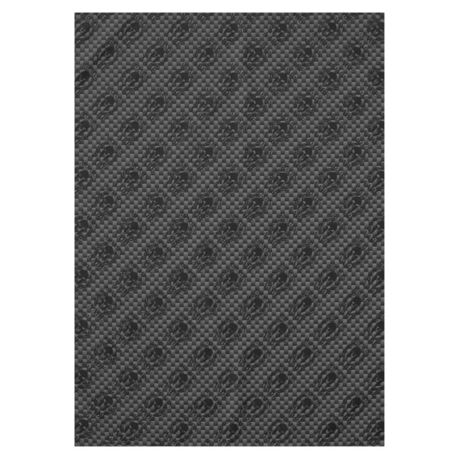 Molon Labe Warrior Laurels über schwarzen Kohlenst Tischdecke (Vorderseite)