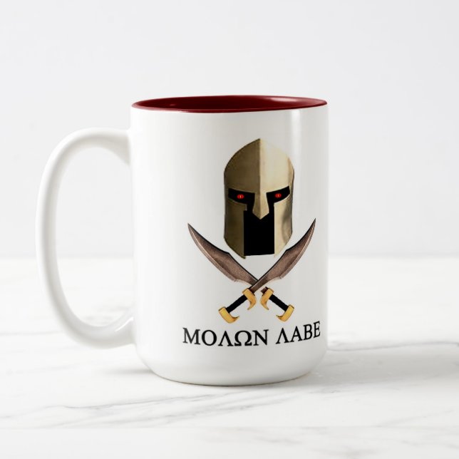 MOLON LABE ZWEIFARBIGE TASSE (Links)