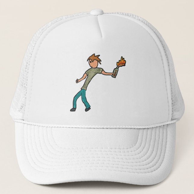 Molotov Cocktail Truckerkappe (Vorderseite)