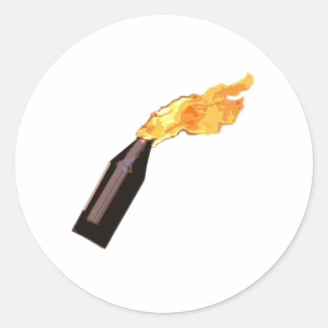Molotov Runder Aufkleber (Vorderseite)