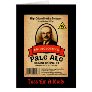 Molotovs Etikett für bleifreie Ale