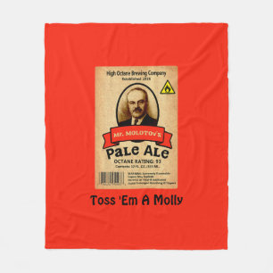 Molotovs Etikett für bleifreie Ale Fleecedecke