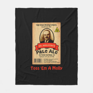 Molotovs Etikett für bleifreie Ale Fleecedecke