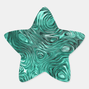 Molten Aqua-Aufkleber Stern-Aufkleber