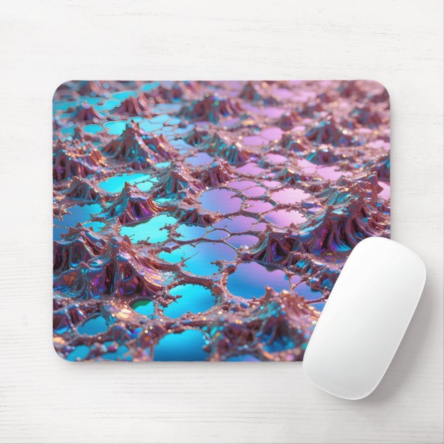 Molten Bismuth Landschaft Mousepad (Mit Mouse)