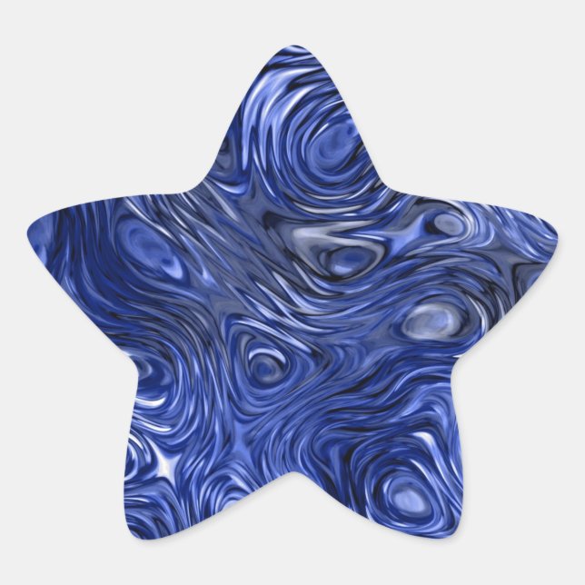 Molten Dark Blue autocollant étoile (Devant)