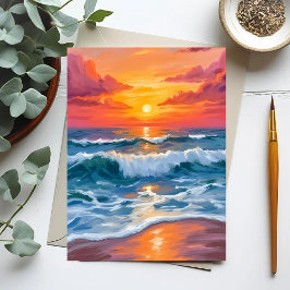 Molten Horizon | Sonnenuntergang Ozeanwelle Wasser