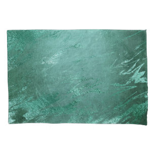 Molten Jade Smarald Green Luxury Marble Kissenbezug