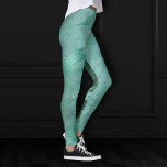 Molten Jade | Smarald Green Luxury Marble Leggings<br><div class="desc">#abstractart Modernes, modernes, reichhaltiges und lebendiges smaragdgrünes Juwel mit abstraktem Marmor. Diese handbemalte Aquarellfarbe und der gemischte mittlere Farbverlauf zeichnen sich durch abstrakte flüssige Wirbel aus, die ein cooles Muster schaffen, das durch Glitzer-Venen für die Textur betont wird und den perfekten Pop von Farbe und Eleganz schafft. Für passende Produkte...</div>