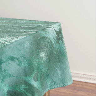 Molten Jade Smarald Green Luxury Marble Tischdecke