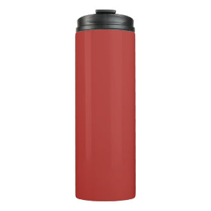 Molten Lava Dark Red Solid Color Print Thermosbecher