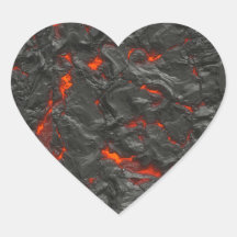 Molten Lava Vulkan schwarz und rot