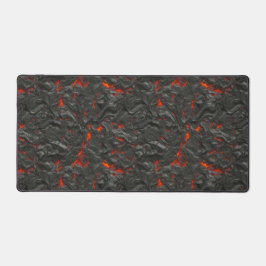 Molten Lava Vulkan schwarz und rot Schreibtischunterlage