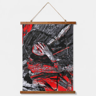 Molten Soul Wandteppich Mit Holzrahmen