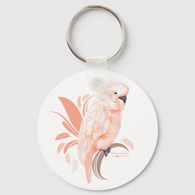 Moluccan Cockatoo Schlüsselanhänger (Vorderseite)