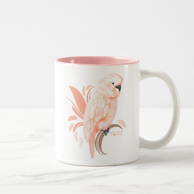 Moluccan Cockatoo Zweifarbige Tasse (Rechts)