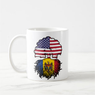 Molva Moldavan American USA United States Flag Kaffeetasse