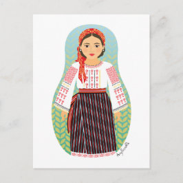 Molvan Matryoshka Postcard Postkarte