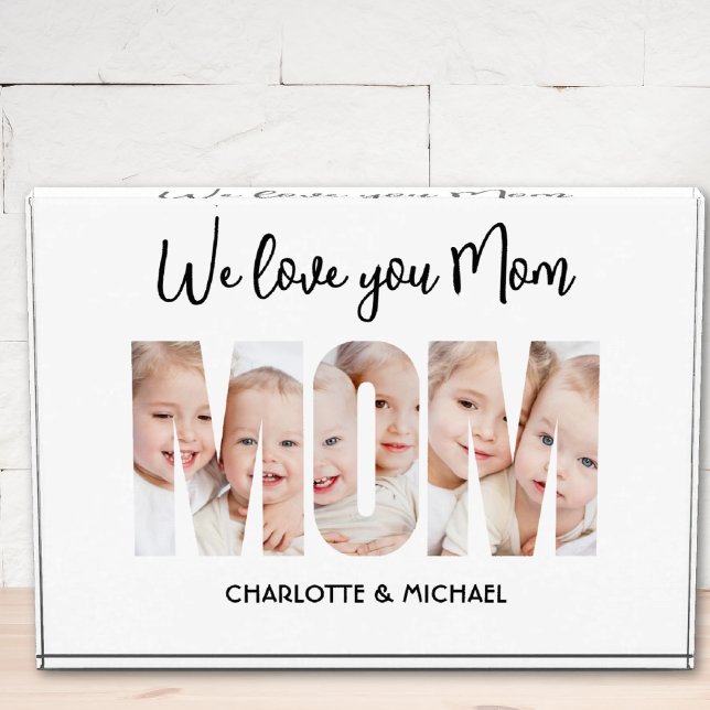 Mom 3 Photos Cutout Letters Photo Block (Von Creator hochgeladen)