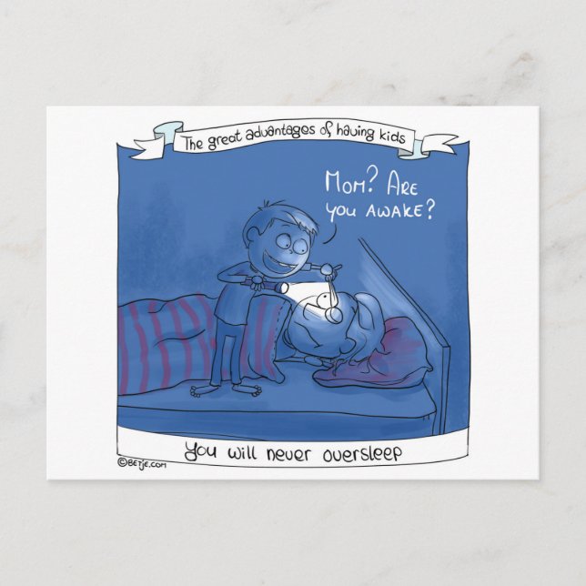 Mom, are you awake? Postcard Postkarte (Vorderseite)