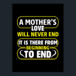 Mom Art A Mother's Love Never End Poster<br><div class="desc">Mom Art A Mother's Love Never End</div>