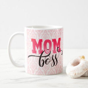 MOM BOSS - Rosa Arabeske Mutti-Geschenke Tasse