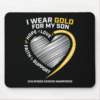 Mom Dad ich trage Gold für meinen Sohn Kindheitskr Mousepad