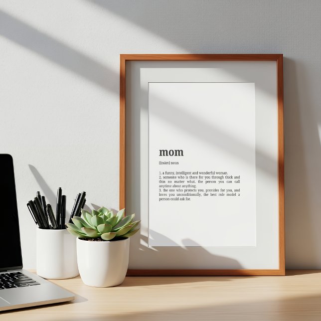 Mom Definition Poster | Dictionary Style (Von Creator hochgeladen)