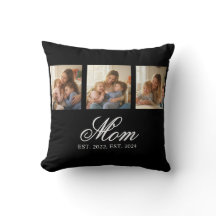 Mom Established Black Elegant Script 3 Photo