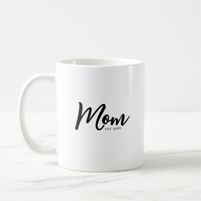Mom Established Black Script Kaffeetasse (Links)