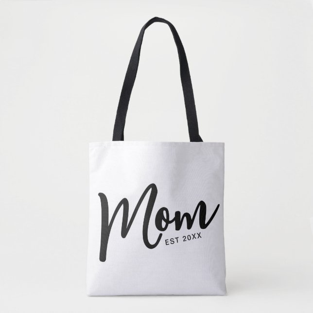 Mom Established Black Script Tasche (Vorderseite)