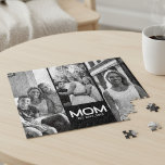 Mom Established Bold Black 3 Photo<br><div class="desc">Black White Mom Established Bold 3 Photo Design. Replace the photos with your own of your kids and change the years to the years you became a mom.</div>
