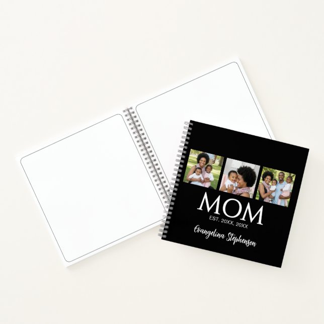 Mom Established Caps 3 Photo Journal for Moms Notizbuch (Innenseite)