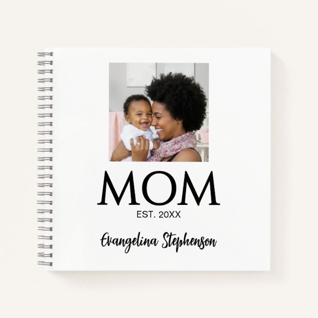 Mom Established Caps Journal for Moms Notizbuch (Vorderseite)