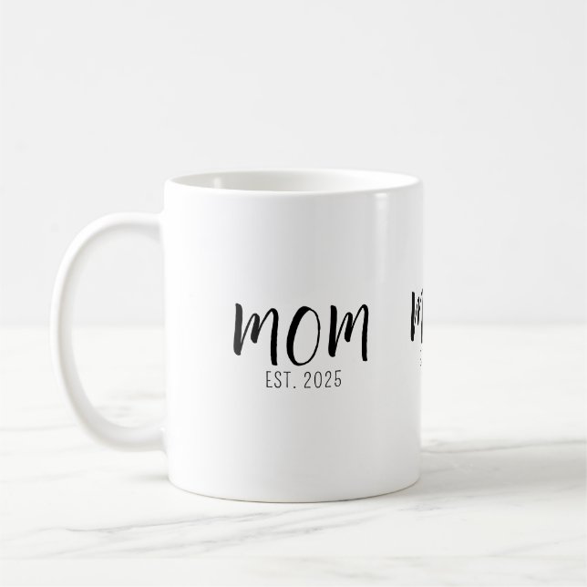 Mom Established New Mom Gift  Kaffeetasse (Links)