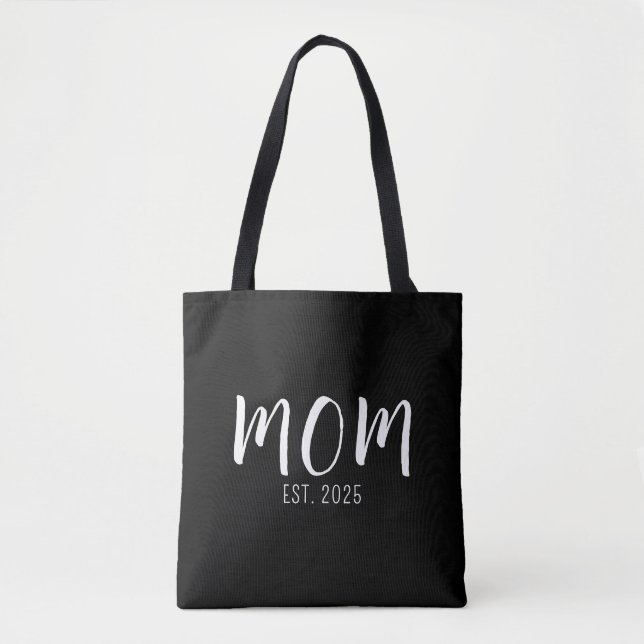 Mom Established New Mom Gift Tasche (Vorderseite)
