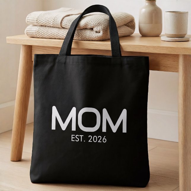 Mom Established New Mom Gift  Tasche (Von Creator hochgeladen)