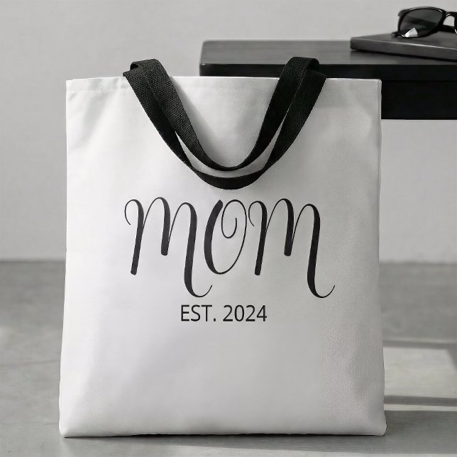 Mom Established New Mom Gift  Tasche (Von Creator hochgeladen)