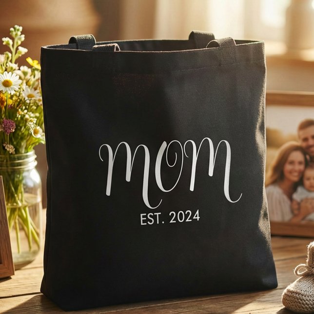 Mom Established New Mom Gift  Tasche (Von Creator hochgeladen)